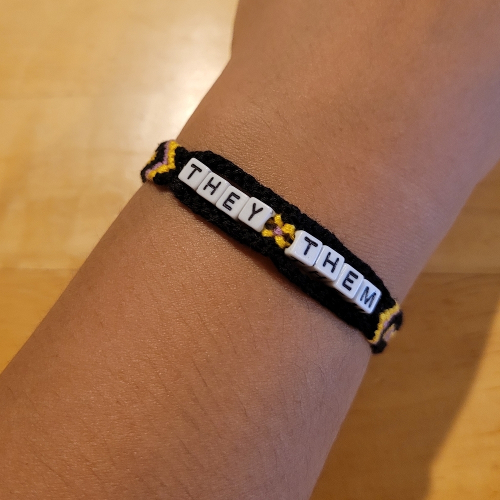 "They Them" Friendship Bracelet